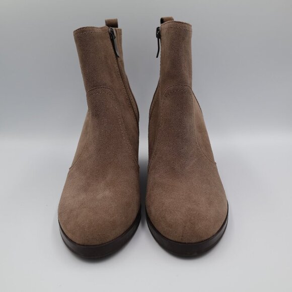 Easy Spirit Evolve Wedge Ankle Booties Womens Size 8.5M Taupe Waterproof Leather - Picture 6 of 11